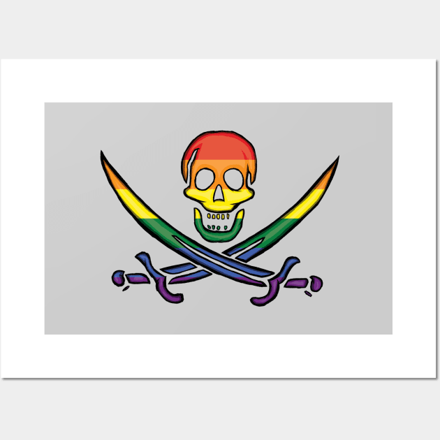 Pride Pirate Wall Art by BeSmartFightDirty